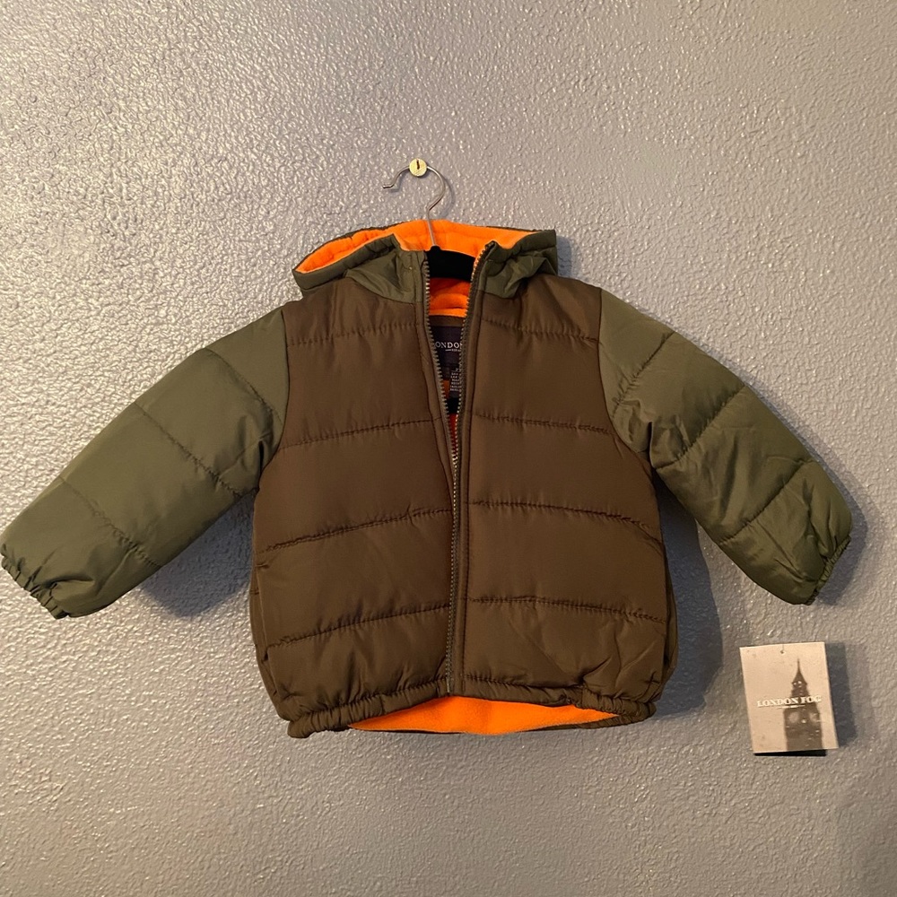 NWT London Fog Kids Puffer Hoodie Jacket